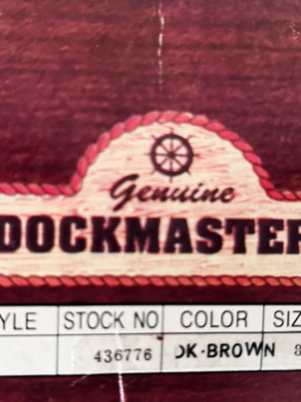 Genuine Dockmaster Men’s Brown Leather Casual Boat Shoes – Size 8.5